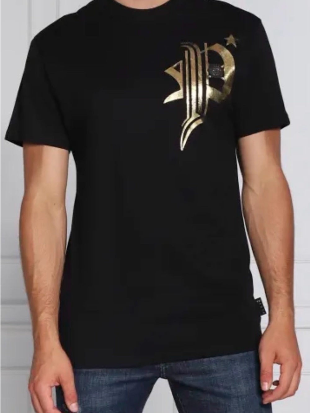 Philip Plein Black Round Neck SS Tshirt